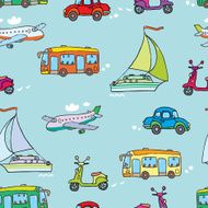 Transport seamless pattern