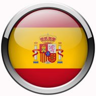 spain flag gel metal button