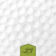 Background texture of a golf ball with label