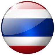 Thailand Round Glass Button