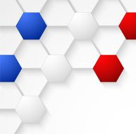 Seamless texture soccer ball background with France flag colors