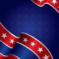 Banner with American Flag