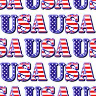USA sign symbol seamless pattern