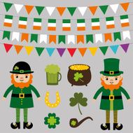 Vector set for St Patrick&#039;s Day