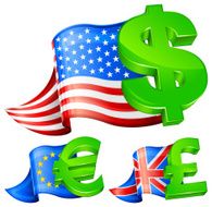 currency symbols with flags