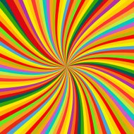 Abstract Colorful retro rotation Background vector