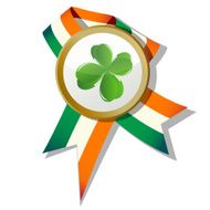 St Patrick&#039;s Day badge Icon