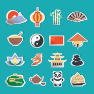 China icons stickers