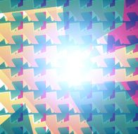 Abstract Brasil Colored Background Design