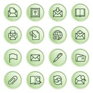 E-mail icons Green series