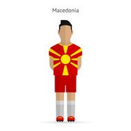 Macedonia football player Soccer uniform