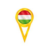 Tajikistan pin flag