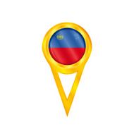 Liechtenstein pin flag