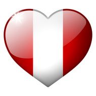 peru heart button