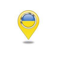 Ukrainian flag navigation pointer N2