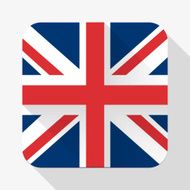 Simple flat icon Great Britain flag Vector