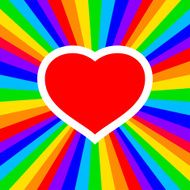 Rainbow Heart N10