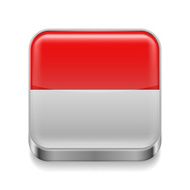 Metal icon of Indonesia