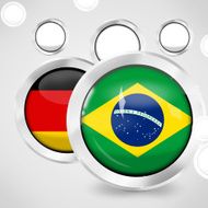 brazil germany icon button glossy fresh design
