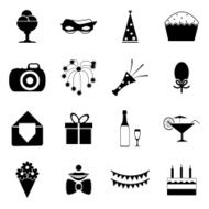 Birthday Party Set Vector Illustration