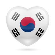 Heart icon of South Korea