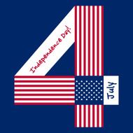 Independence Day card or background July 4 N20