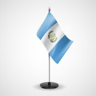 Table flag of Guatemala