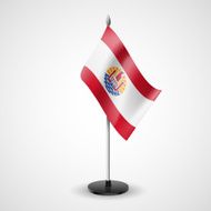 Table flag of French Polynesia