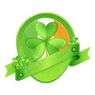 Sticker Shamrock St Patrick&#039;s Day