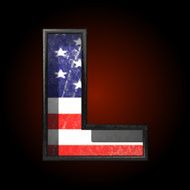 Vector American metal figure l N2