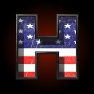 Vector American metal figure h N2