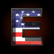 Vector American metal figure e N2