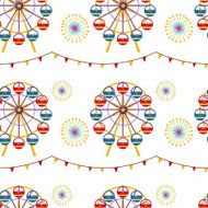 seamless design with a carnival