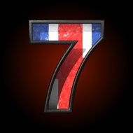 Vector Great Britain cutted figure 7