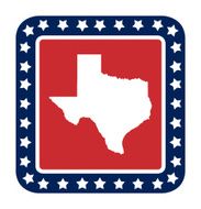 Texas state button