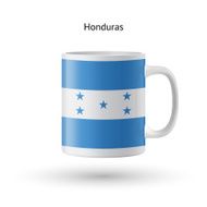 Honduras flag souvenir mug on white background N2
