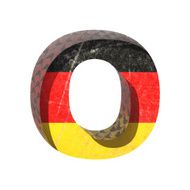 Vector Germany cutted figure o