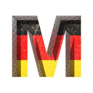 Vector Germany cutted figure m
