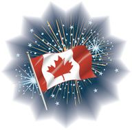 Canada Flag Fireworks C