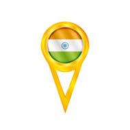 India pin flag