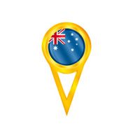 Australia pin flag