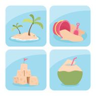 Beach icons N5