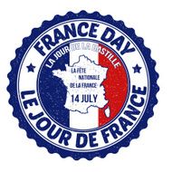 France day rubber stamp