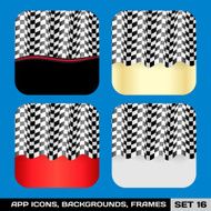 App Icon Backgrounds Frames Templates Set 16