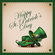 Happy St Patrick&rsquo;s Day greeting card design