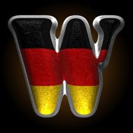 Vector Germany metal figure w