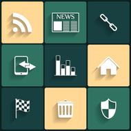 Universal flat icons N6