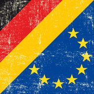 German and european grunge Flag