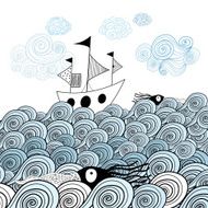 graphic ship at sea N2