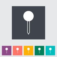 Map pin single icon N5